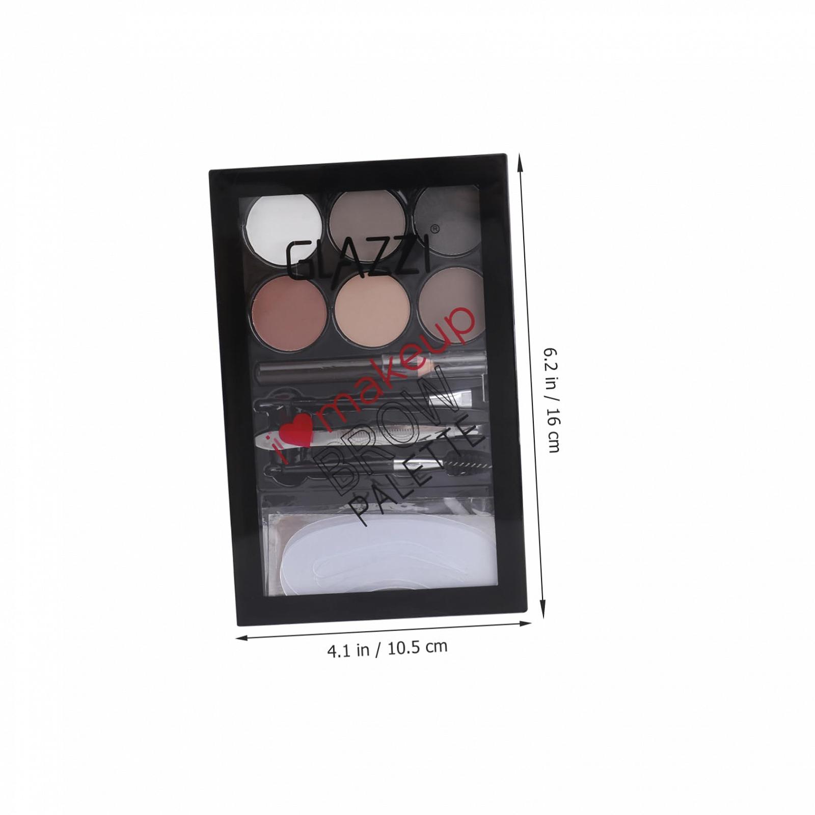 Косметичний набір FOMIYES Eyebrow Powder у шести кольорах Пензель, фото №3