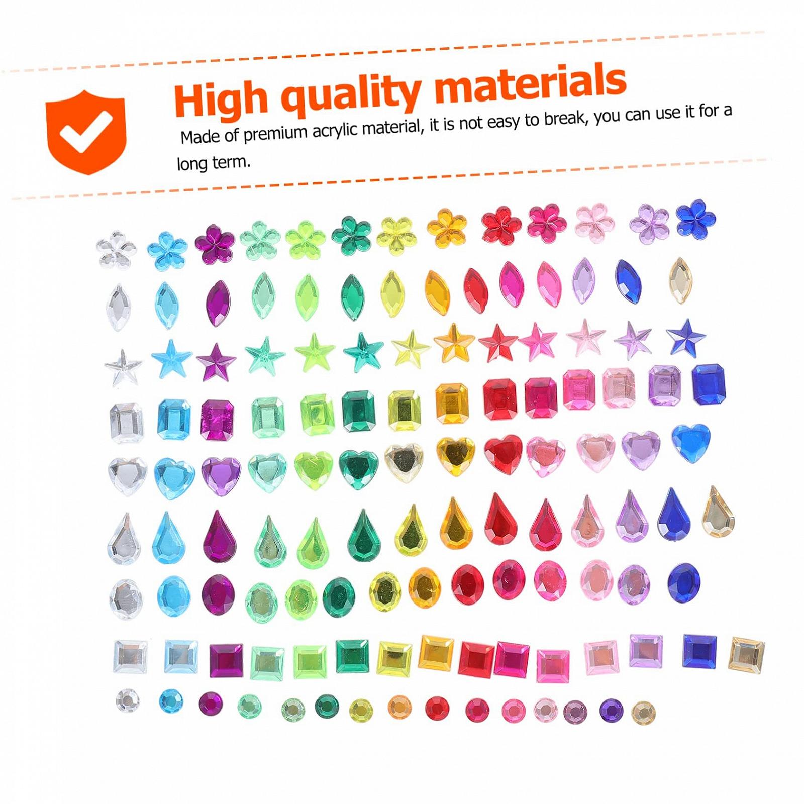 Акрилові діаманти minkissy  Різні форми Кольорові, фото №7