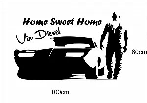 Наклейка на стіну Saphir Design Vin Diesel Home Sweet Home 100 x 60 см Matt Black ціна на synthetic.ua - Фото 1 Наклейка на стіну Saphir Design Vin Diesel Home Sweet Home 100 x 60 см Matt Black synthetic.ua - Фото 1