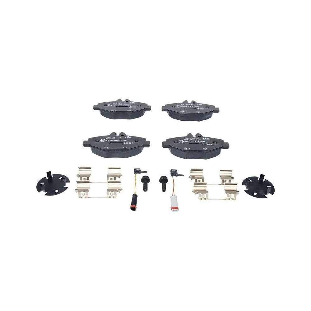 Комплект гальмівних колодок, дискове гальмо ATE Ceramic 13.0470-3999.2 для MERCEDES-BENZ, фото №1 Комплект гальмівних колодок, дискове гальмо ATE Ceramic 13.0470-3999.2 для MERCEDES-BENZ, фото №1