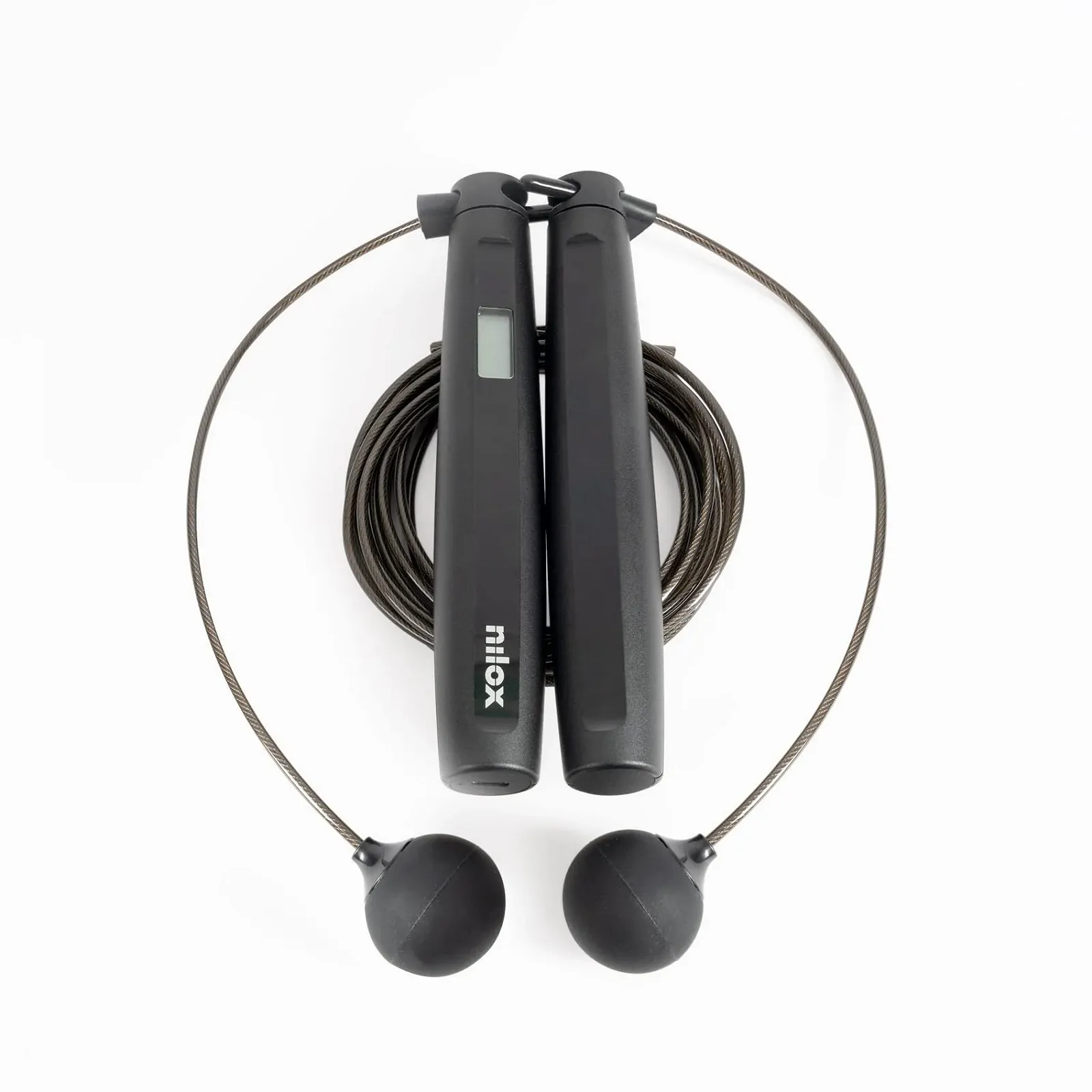 Скакалка Nilox Smart Rope розумна бездротова з РК-дисплеєм та лічильником стрибків і калорій, фото №1 Скакалка Nilox Smart Rope розумна бездротова з РК-дисплеєм та лічильником стрибків і калорій, фото №1