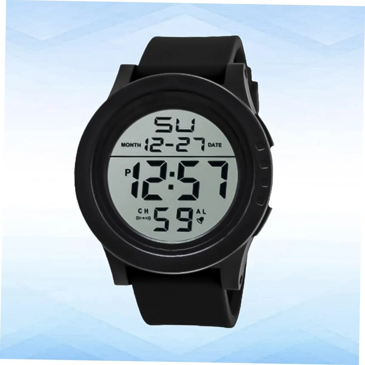 Healvian Чоловічий Цифровий Годинник Спортивний LED з Секундоміром, фото №4 Healvian Чоловічий Цифровий Годинник Спортивний LED з Секундоміром, фото №4