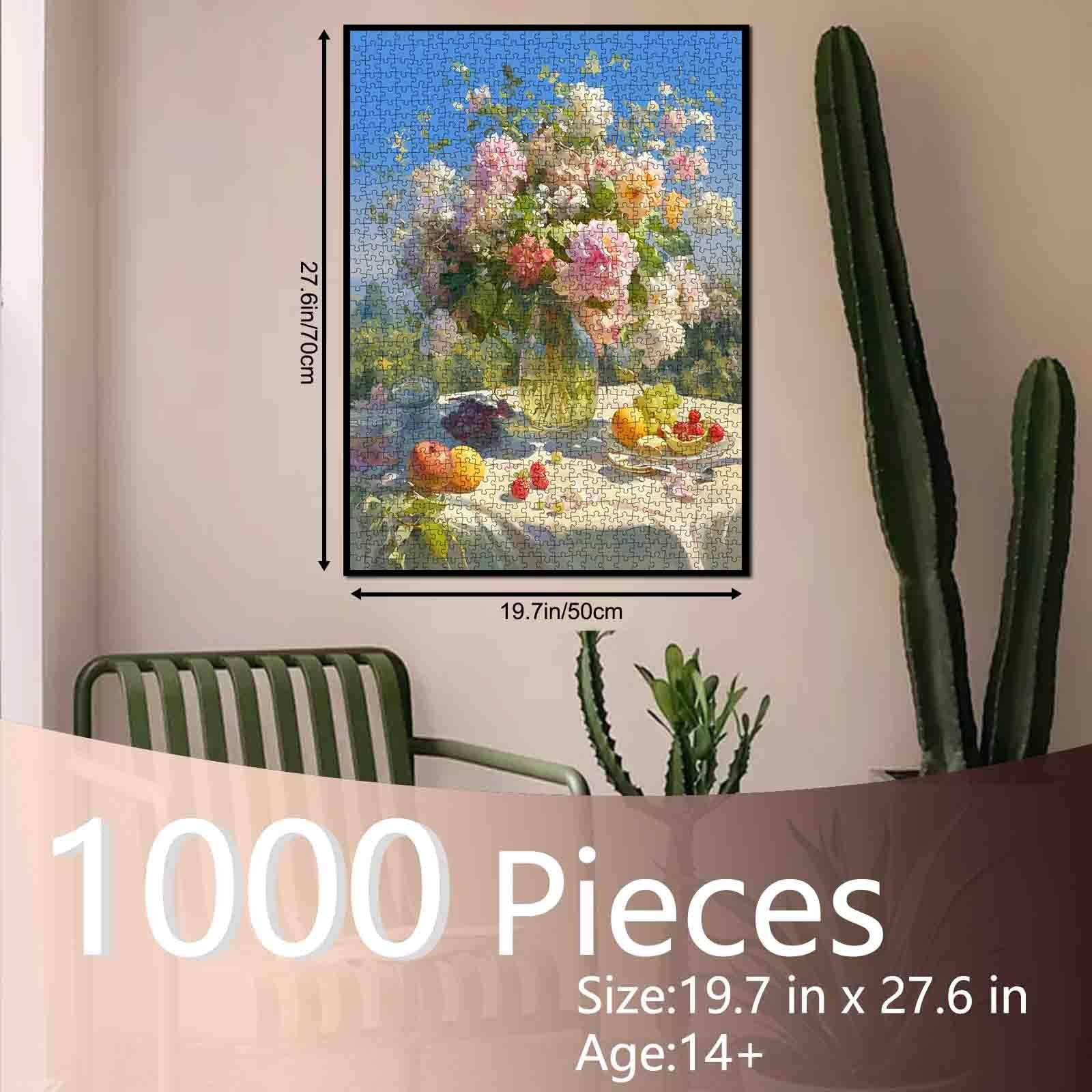 Пазл Floral Still Life 1000 елементів Півонії та троянди 50 x 70 см, фото №2