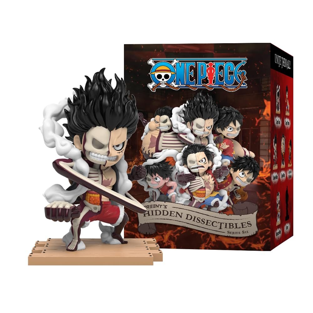 Фигурка Mighty Jaxx Freeny's Hidden Dissectibles: One Piece Series 6 (Luffy Gears) | Сюрпризный бокс с коллекционными фигурками | Контейнер с 6 персонажами, фото №6
