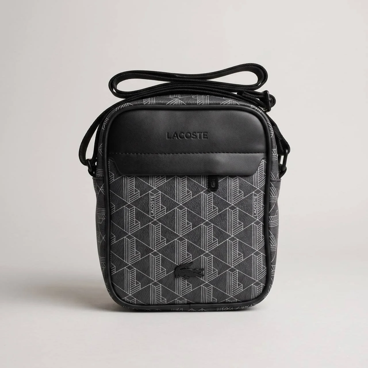 Чоловіча сумка Lacoste Monogram Black, фото №3