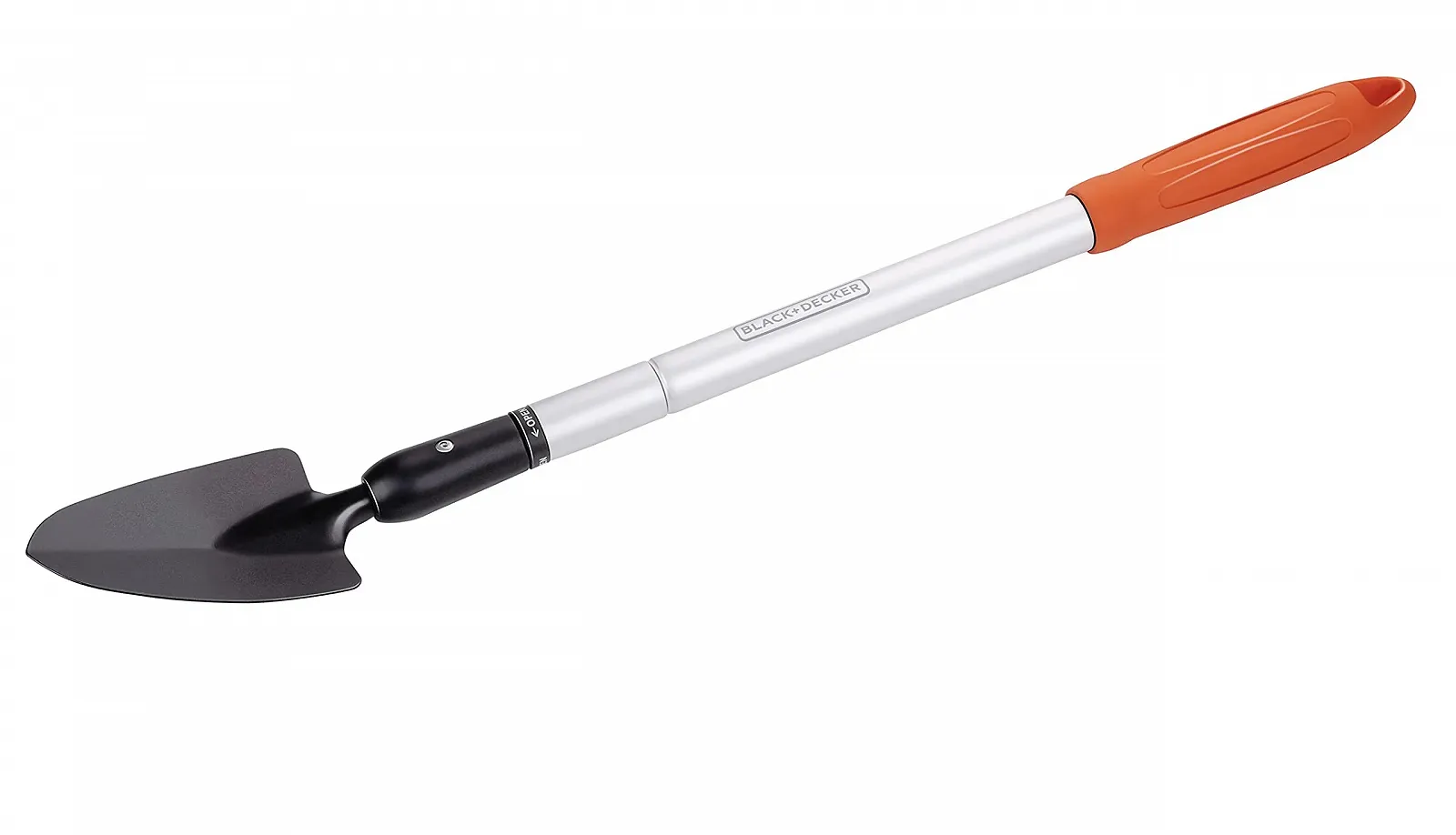 Лопата совковая BLACK+DECKER Садовый Острый Телескопическая ручка 77-105 см Термостойкий Белый, фото №2