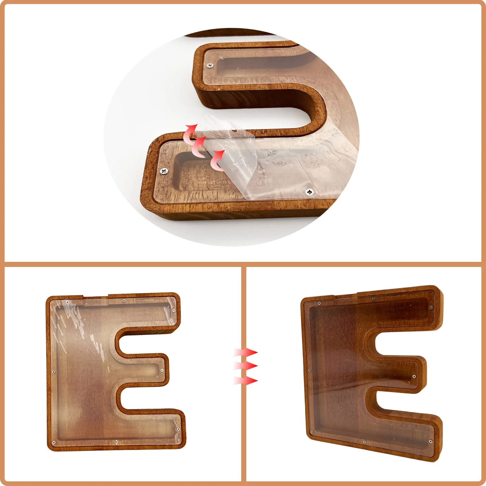 Скарбничка-літера Дерев'яний алфавіт, фото №3