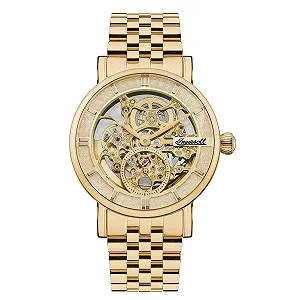 Мужские автоматические часы Ingersoll The Herald 40 мм со скелетовидным циферблатом и браслетом из нержавеющей стали - Фото 1