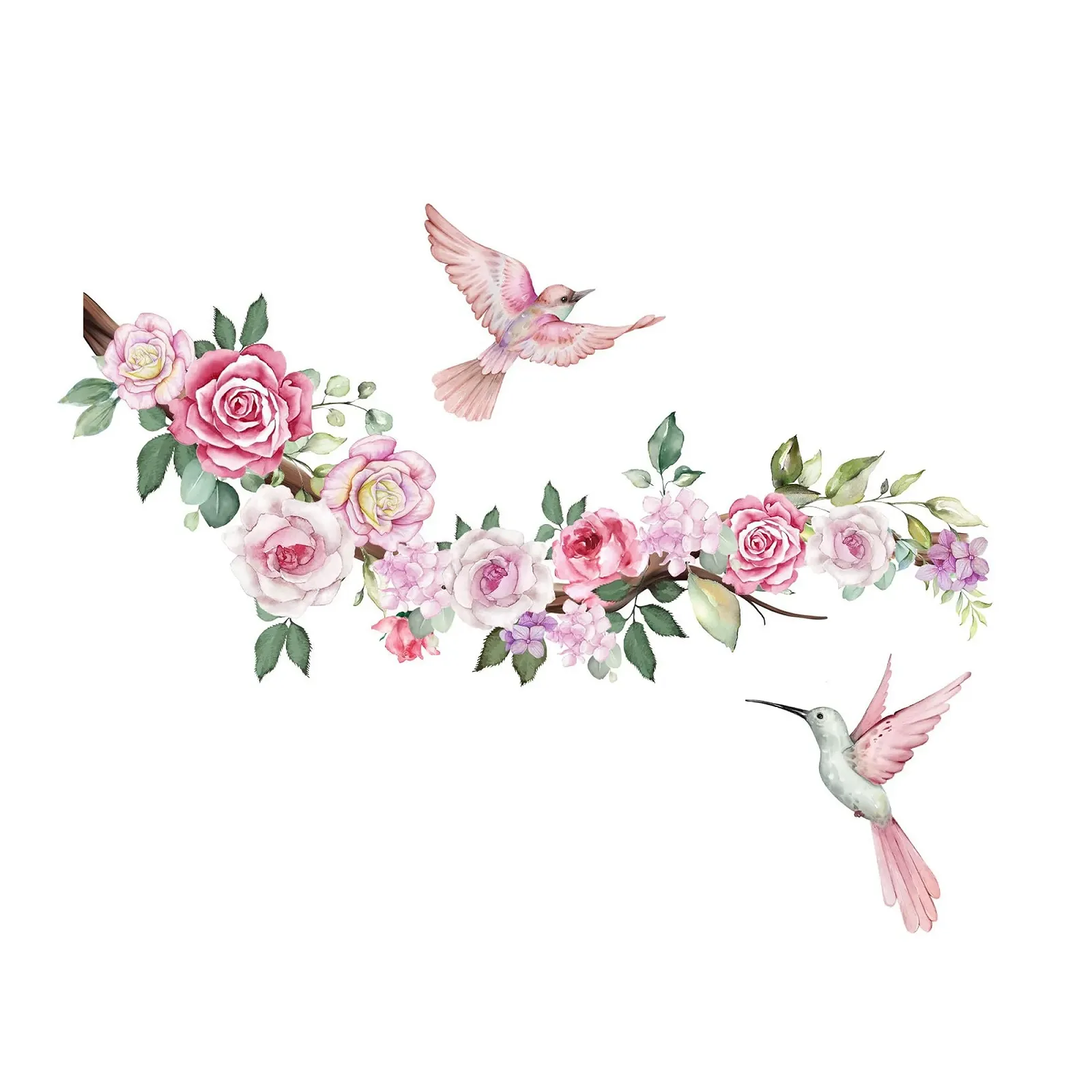 Наклейка на стену duoyif Бохо Цветы, фото №1