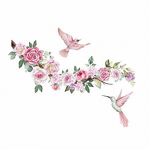 Наклейка на стіну duoyif Бохо Квіти - Фото 1