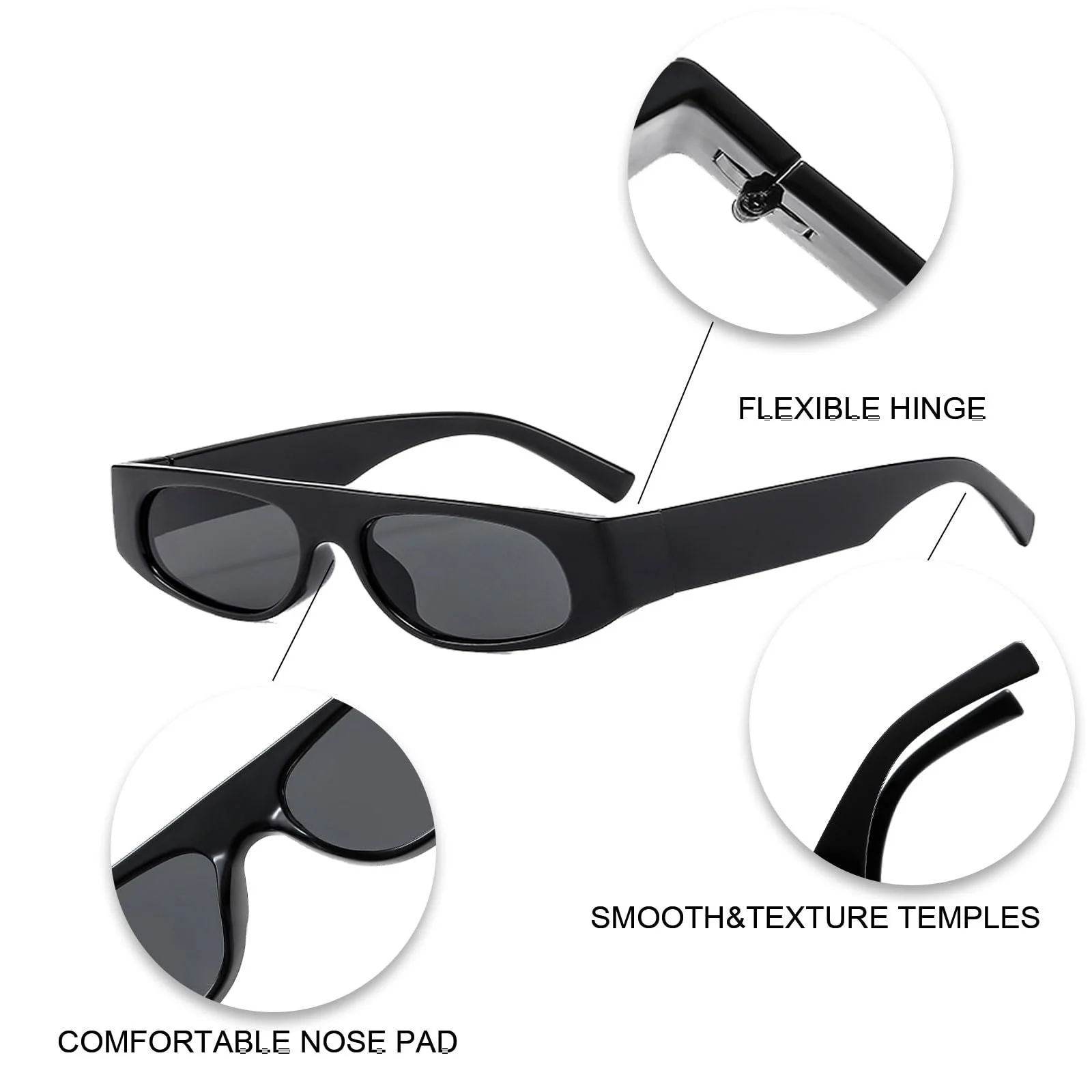 Вінтажні овальні сонцезахисні окуляри Long Keeper для жінок і чоловіків, вінтажна маленька оправа, ретро, фото №2