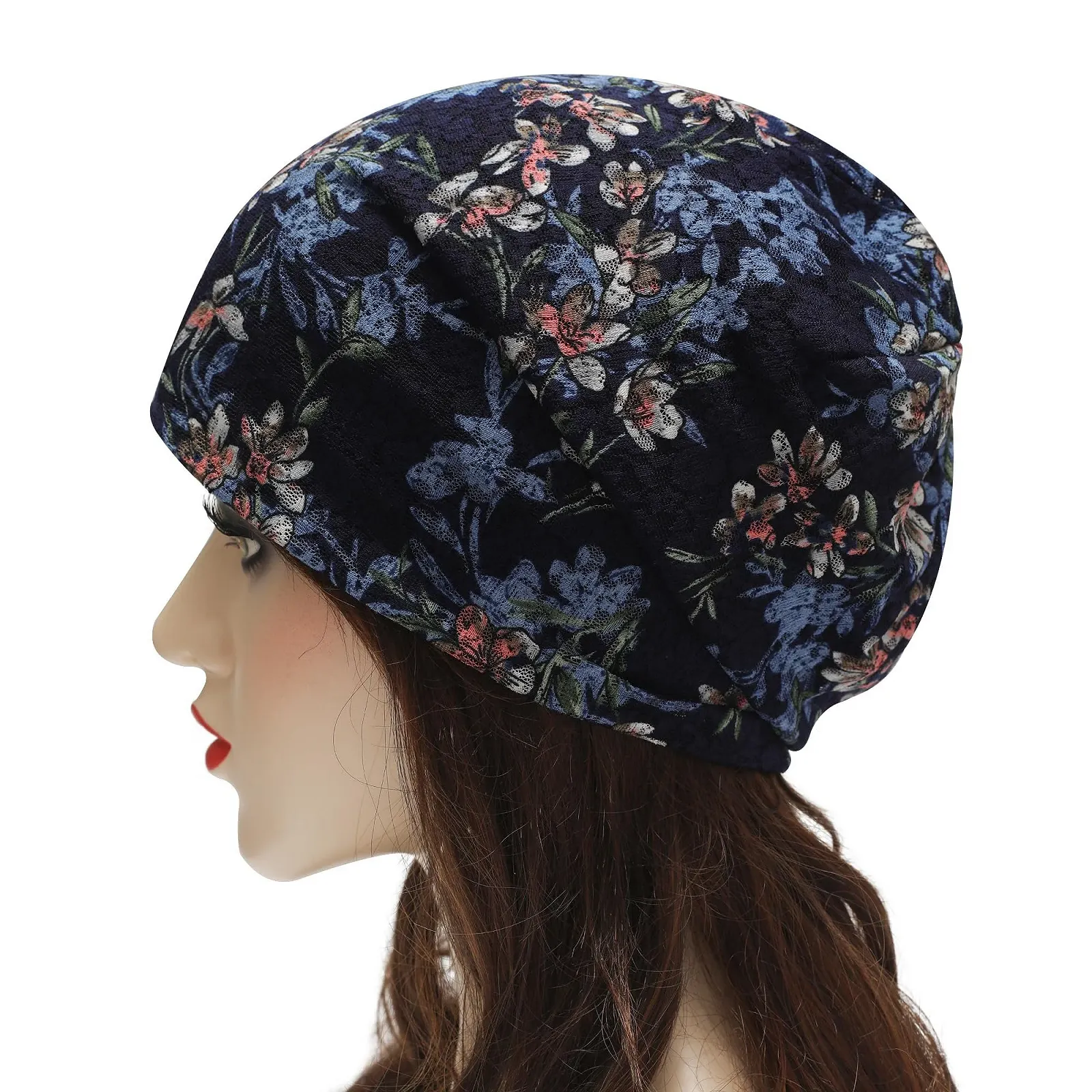 Шапка-бини ZLYC Женская зимняя вязаная Цветы Тюрбан, фото №3 Шапка-бини ZLYC Женская зимняя вязаная Цветы Тюрбан, фото №3