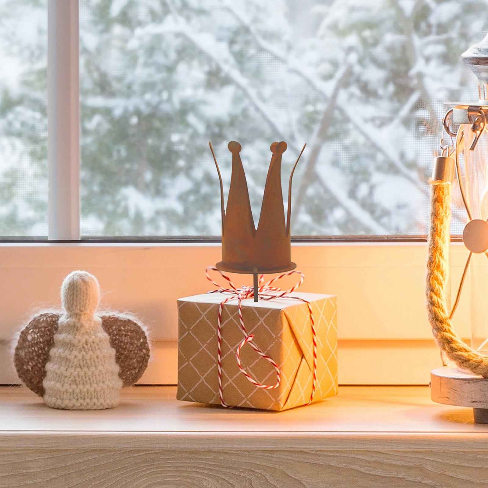 Підсвічник Rostikal Набір 4 шт. Корон діаметр 7 см Патіна, фото №5 Підсвічник Rostikal Набір 4 шт. Корон діаметр 7 см Патіна, фото №5