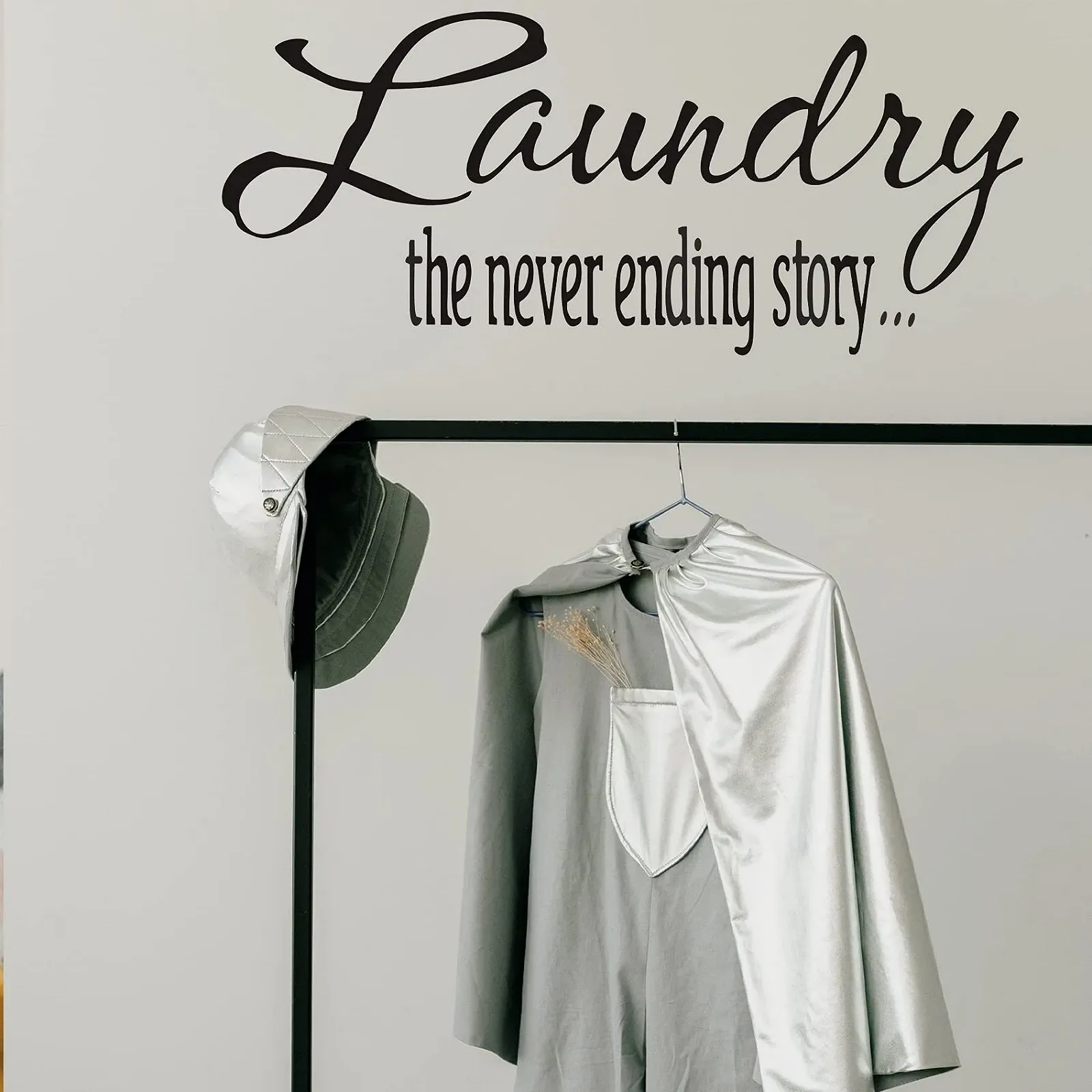 Настінна наклейка Cuayaes Laundry The Never Ending Story Вінілова, фото №3 Настінна наклейка Cuayaes Laundry The Never Ending Story Вінілова, фото №3