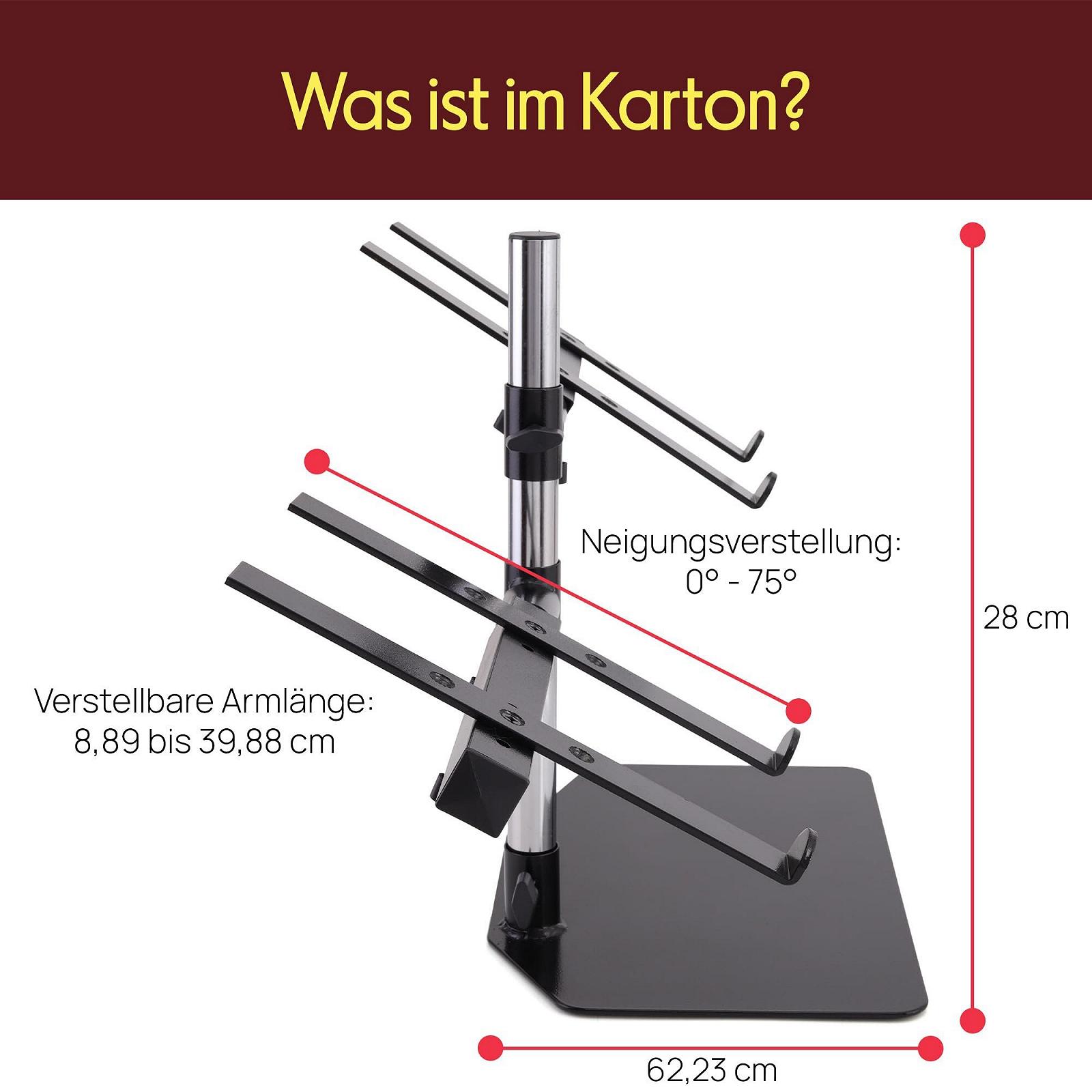 Підставка для ноутбука PylePro PLPTS45 для мікшерного студійного обладнання, одинарна, фото №7