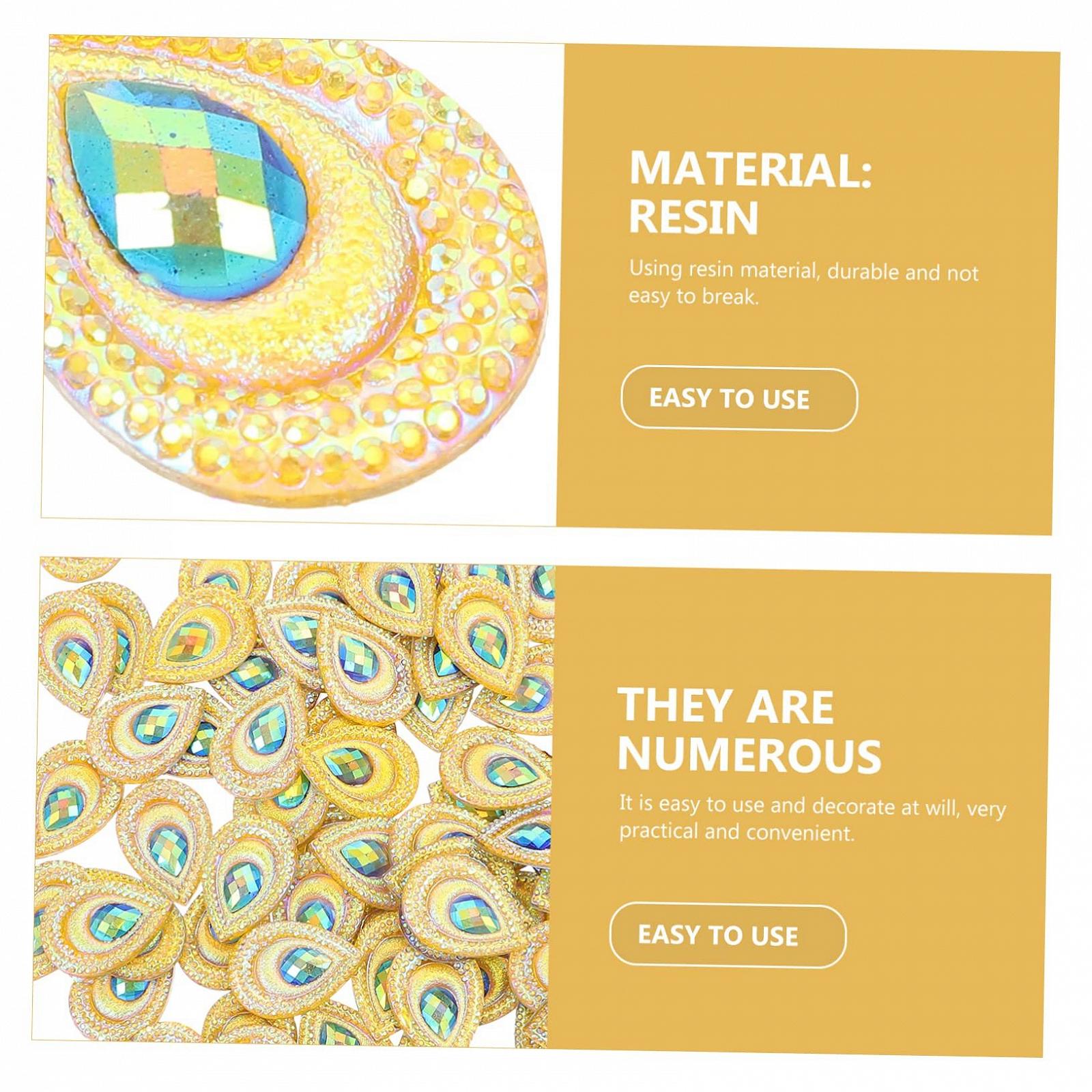 Стрази Крапля Декоративні Діаманти Різнокольорові Намистини для Ручної Роботи, фото №4