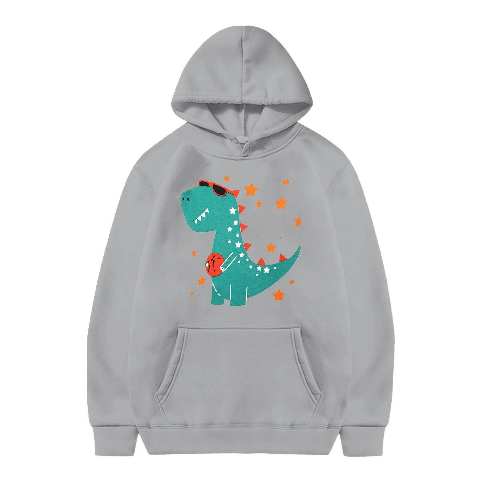 Худи Generisch Dino Print для детей, Модный флисовый худи с карманом для мальчиков и девочек, фото №1 Худи Generisch Dino Print для детей, Модный флисовый худи с карманом для мальчиков и девочек, фото №1