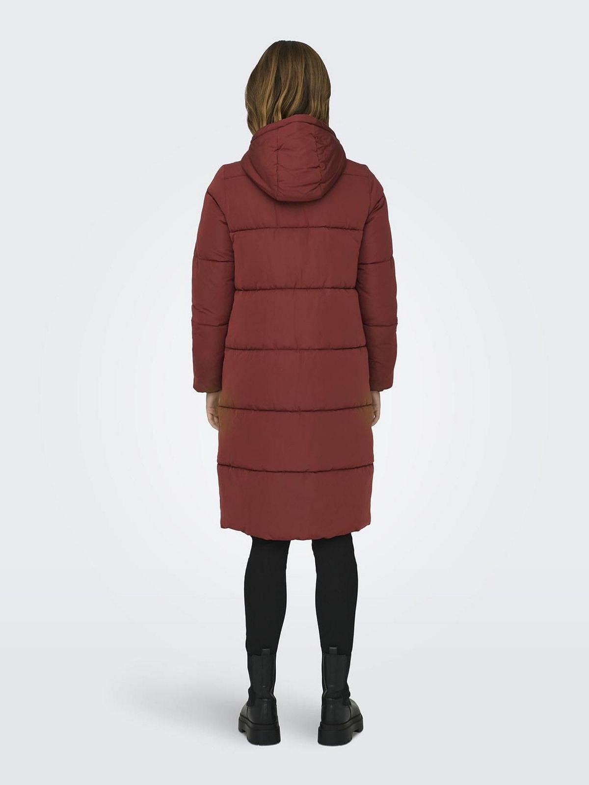 Жіноче стьобане пальто ONLY Onlabbie Puffer Coat OTW, Fired Brick, фото №4