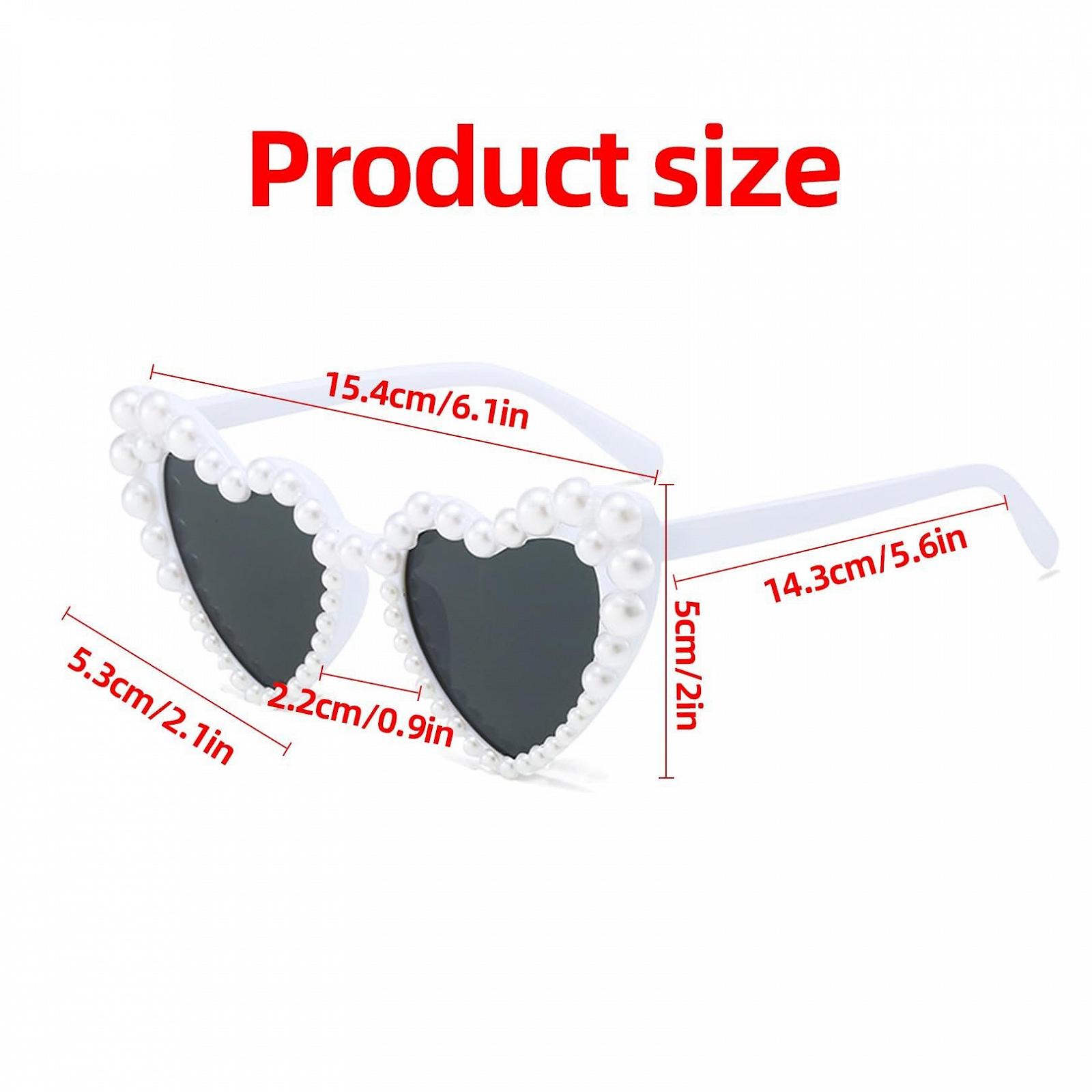 Сонцезахисні окуляри Серце Білий, фото №5