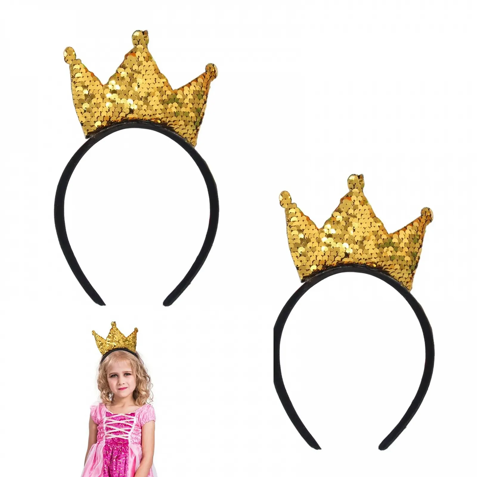 Набор из 2 Блестящая Корона-Обруча., фото №1 Набор из 2 Блестящая Корона-Обруча., фото №1