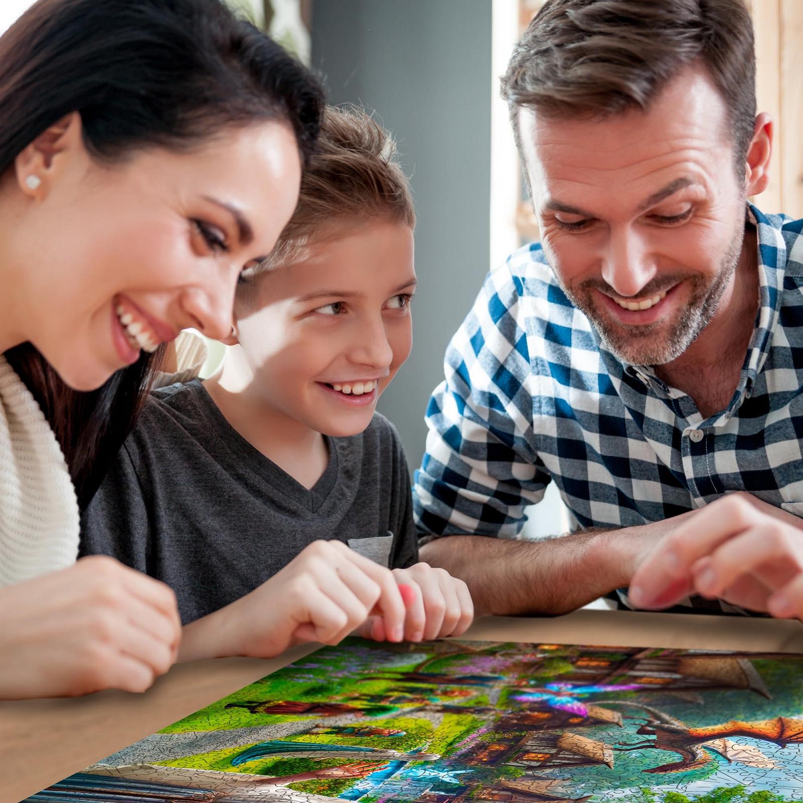 Дерев'яний пазл WOODEN.CITY Fantasy Country 1000 елементів 54 x 39 см, фото №8