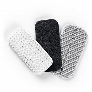 Насадки для чистки CLEANmaxx 3 шт. абразивные и из микрофибры на липучке - Фото 1
