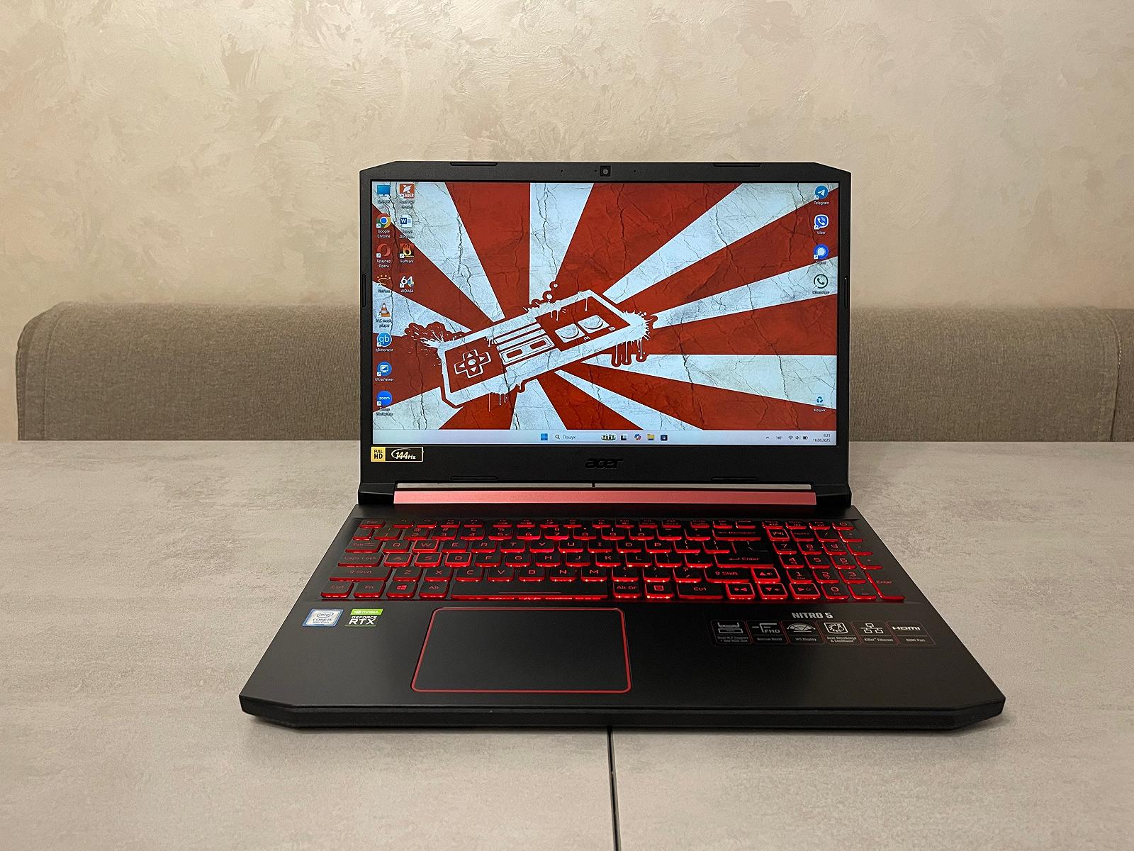 Ігровий ноутбук Acer Nitro AN515-54, 15,6" FHD IPS, i5-9300H, 16GB, 256GB+1TB, Nvidia GeForce RTX 2060 6GB, фото №1