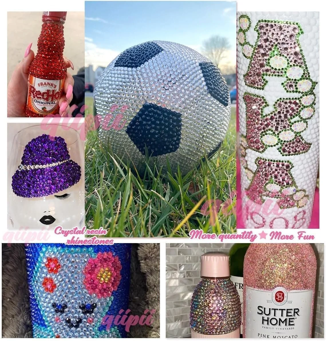 Стрази з ефектом желе Bulk Mixed 5 мм SS20, 22000 шт., фото №3