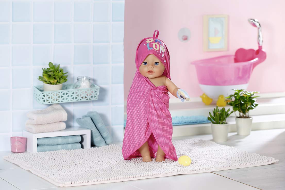 Аксессуары для кукол Zapf Creation BABY born 830635 полотенце с капюшоном желтый желтый, фото №7