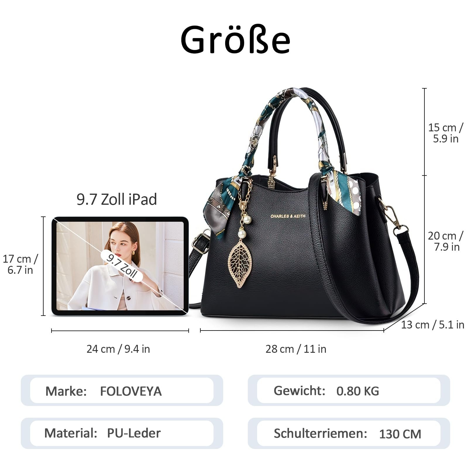 Сумка с верхней ручкой FOLOVEYA A-AM Черная, фото №6 Сумка с верхней ручкой FOLOVEYA A-AM Черная, фото №6