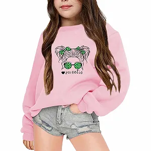 Детская толстовка Generisch с круглым вырезом, длинными рукавами и принтом для девочек - Фото 1