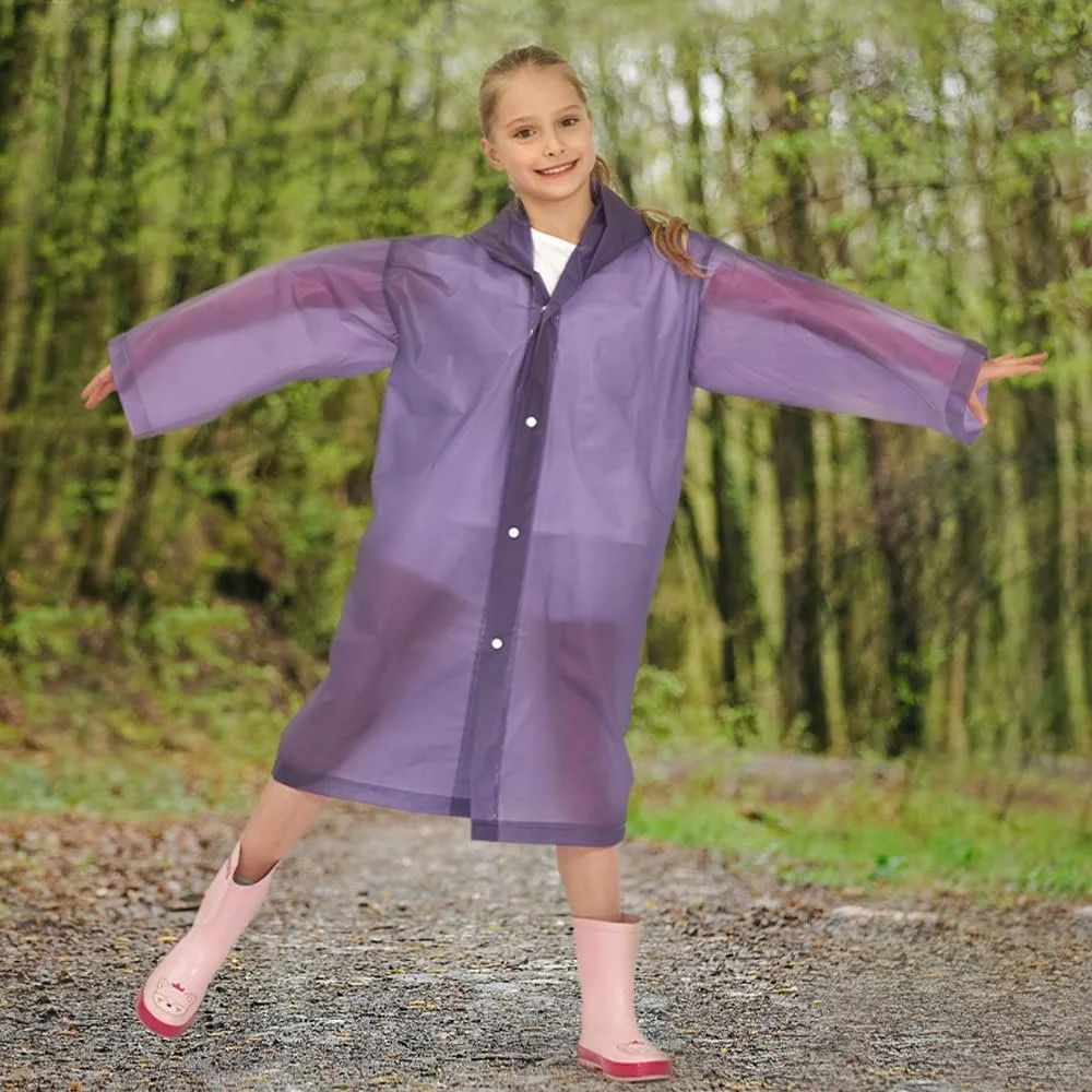 Дитяче дощове пончо Opret (2 шт.) Водонепроникний дощовик багаторазового використання, фото №5
