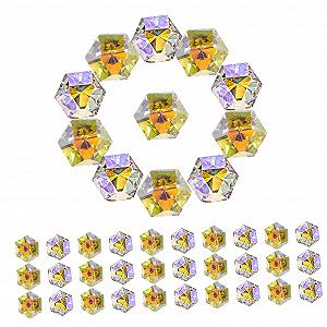 Стрази Beavorty, 50 шт, шестикутні, для самостійного виготовлення, прикраси для дорогоцінні камені для жінок - Фото 1