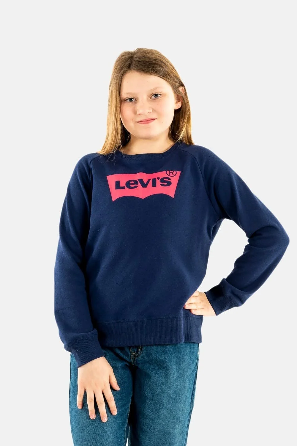 Толстовка Levi's Kids Lvg Key Item Logo Crew для дівчат, фото №2