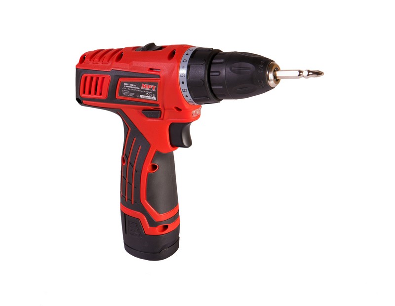 Дриль-шуруповерт акумуляторна MPT 12 В Li-ion 1.5 Аг 2 швидкості 0-400/1450 об/хв 10 мм АКБ кейс MCDT1226.B2, фото №5