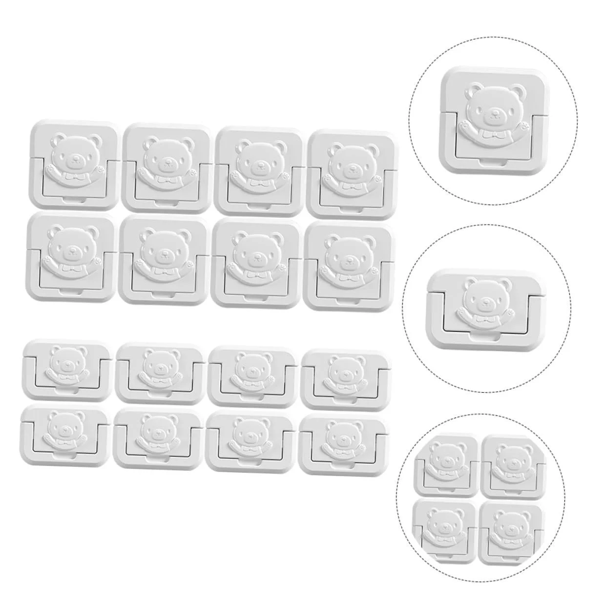 Заглушки для розеток HEMOTON Pack of 16 Plastic, фото №4