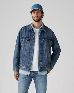 Чоловіча джинсова куртка Levis - Relaxed Fit Trucker Waterfalls - XS synthetic.ua - Фото 1