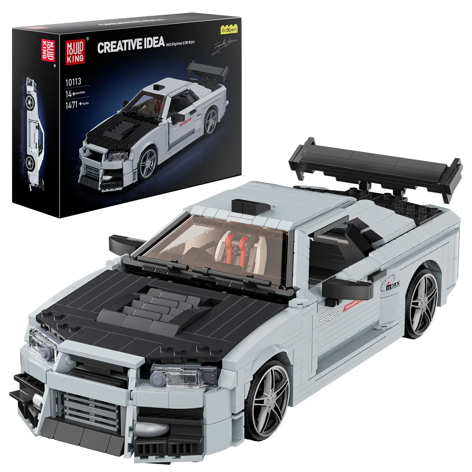 Конструктор Mould King Speed Champion GTR, 1513 деталей, фото №1 Конструктор Mould King Speed Champion GTR, 1513 деталей, фото №1