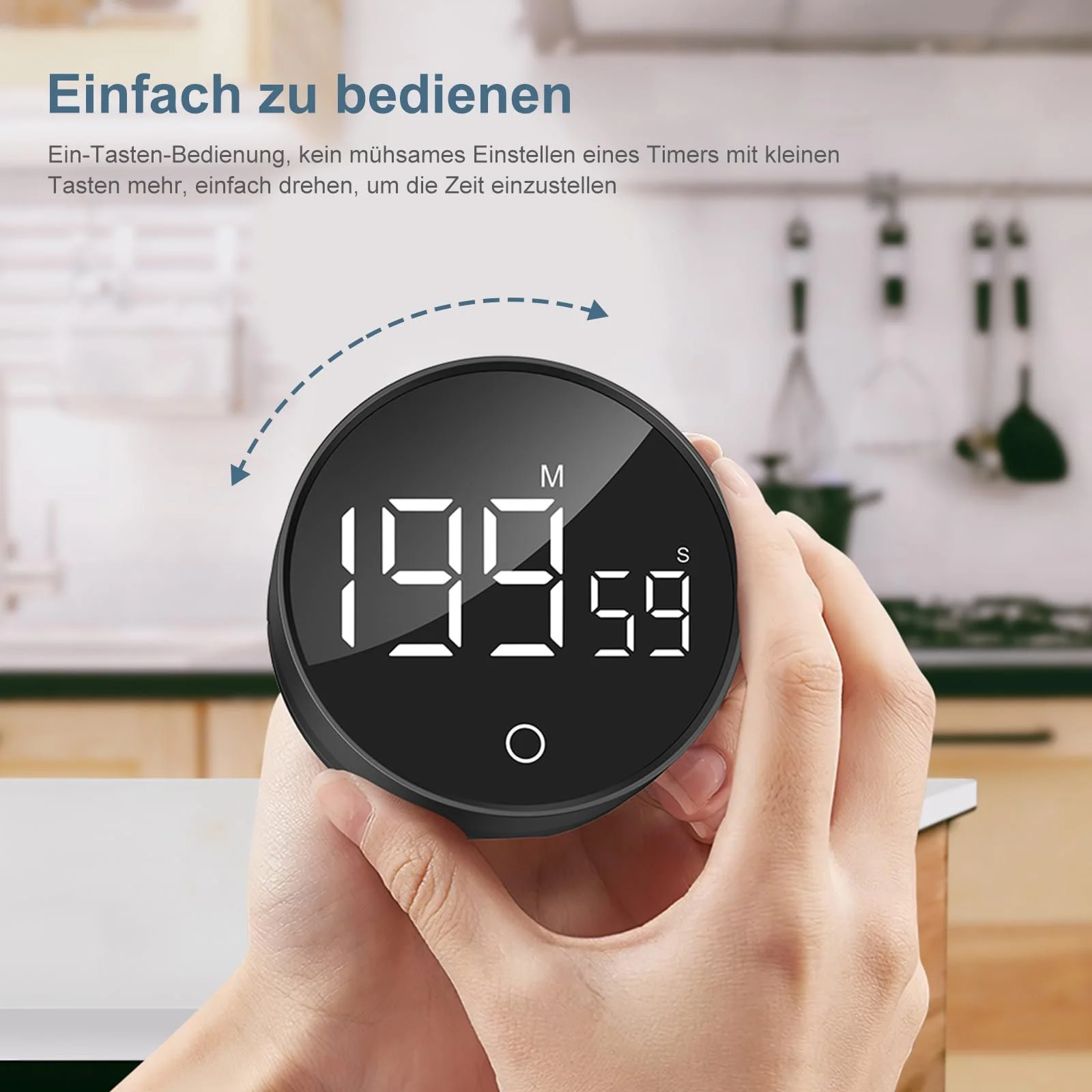 Кухонный таймер Rotary Timer Магнитный Цифровой Визуальный 3 уровня громкости, фото №2 Кухонный таймер Rotary Timer Магнитный Цифровой Визуальный 3 уровня громкости, фото №2