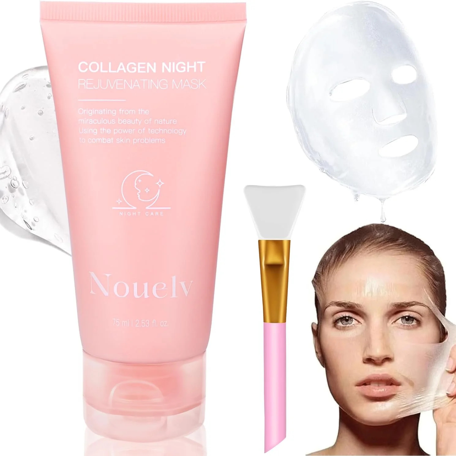 Маска Нічна Collagen Зволоження, Зменшення зморшок та Покращення еластичності шкіри, фото №1 Маска Нічна Collagen Зволоження, Зменшення зморшок та Покращення еластичності шкіри, фото №1