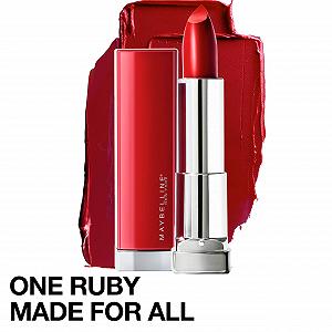 Помада Maybelline New York Color Sensational Made for All Ruby For Me Satin Червона synthetic.ua - Фото 1