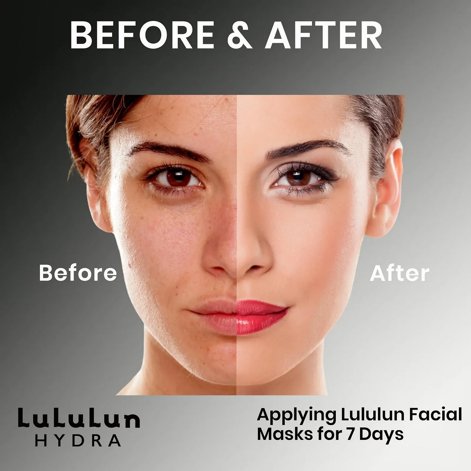 Тканинна маска Lululun Hydra-F 7 шт - Чорна тканина з ферментованим комплексом, фото №6