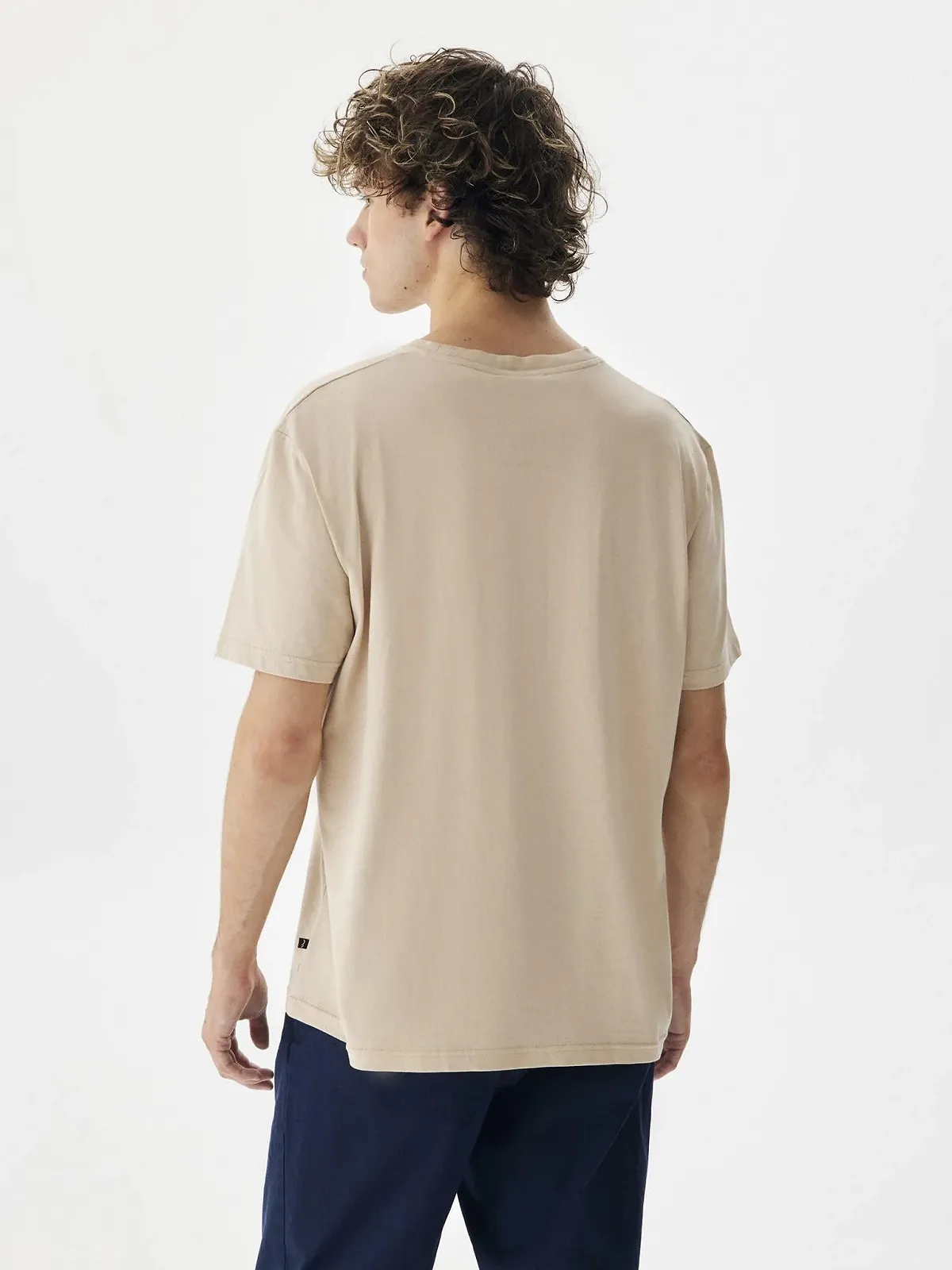 Футболка LTB Manara сучасного крою - Чоловіча футболка Regular бавовна круглий виріз - Бежевий Розмір M, фото №4