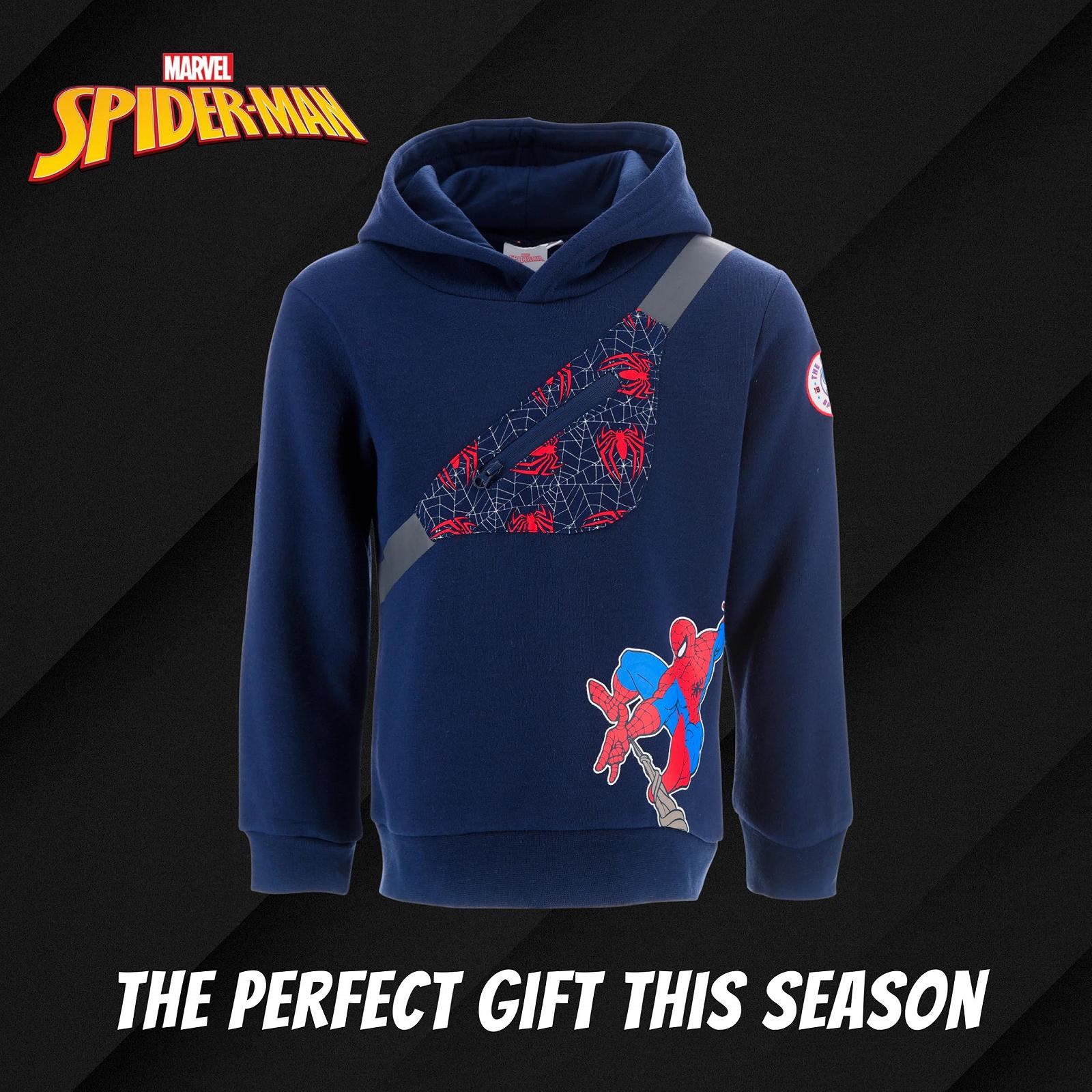 Худи Marvel Человек-паук для мальчиков, Мягкая текстильная толстовка с капюшоном, Подарок для детей, Размеры от 3 до 8 лет, фото №8
