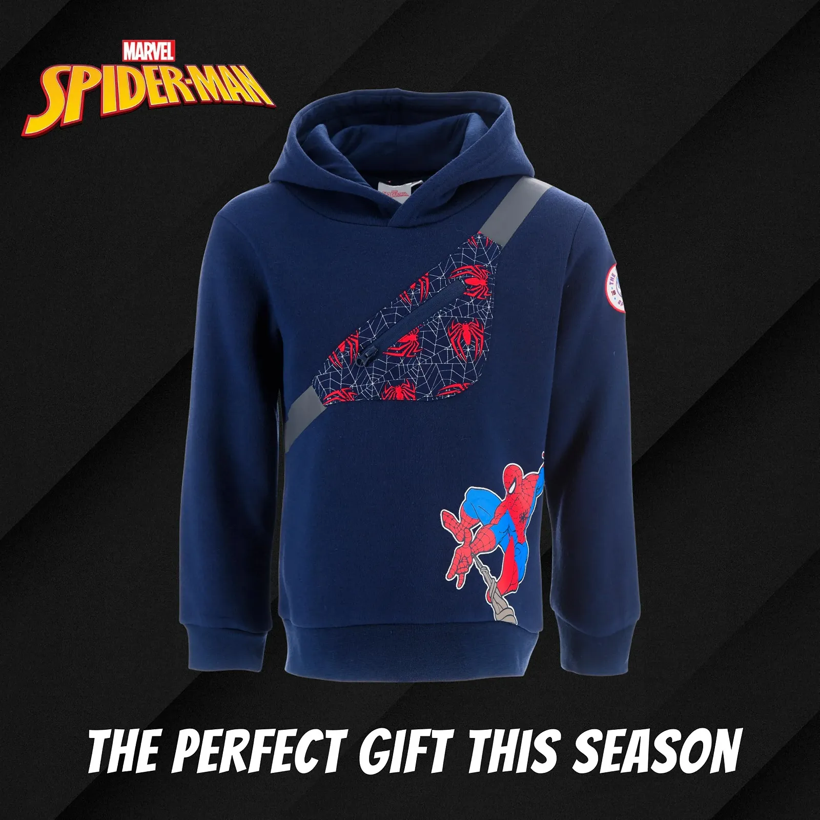 Худі Marvel Людина-павук для хлопчиків, М'яка текстильна толстовка з капюшоном, фото №8