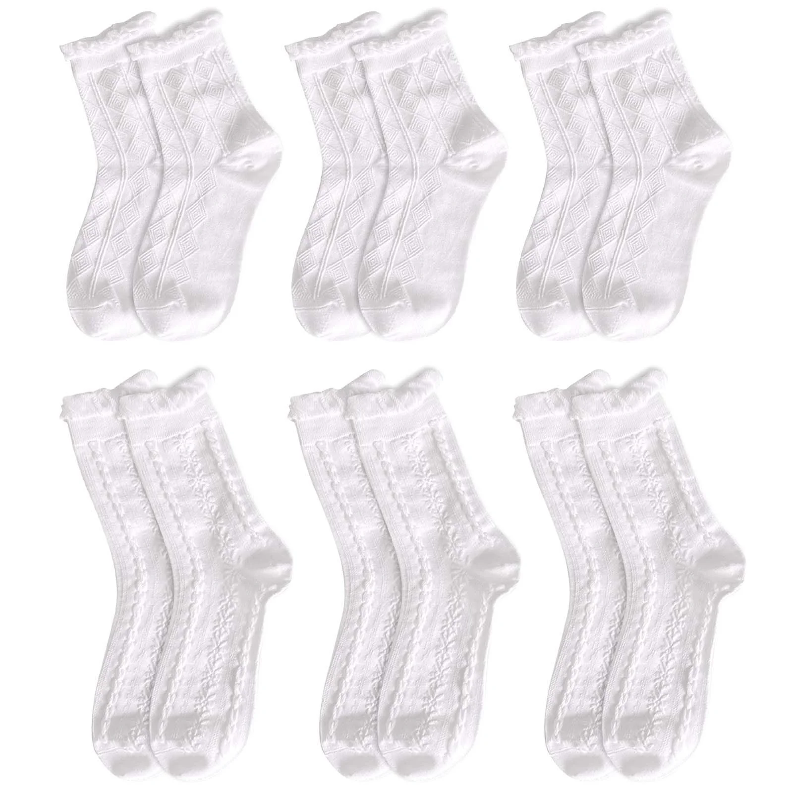 Шкарпетки Мереживні Білі для Жінок, фото №1 Шкарпетки Мереживні Білі для Жінок, фото №1