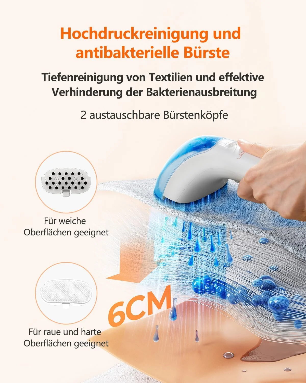 Миючий пилосос для м'яких меблів Uwant B200 1900 W 12000 Pa 74 dB, фото №5