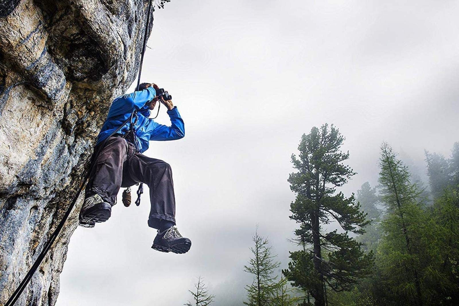 Бінокль ZGJYSP 8x42 Високе Збільшення Сутінкове Нічне Бачення Водонепроникний Металевий Гумовий Портативний Бінокль Підходящий для Дорослих і Дітей для Зовнішнього Відпочинку Подорожей Чорний для Використання Внутрішнього та Зовнішнього, фото №7