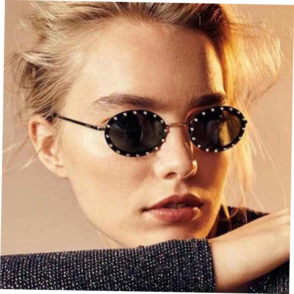 Солнцезащитные очки PACKOVE 2St, летние, овальные линзы, женские, панк, фото №7