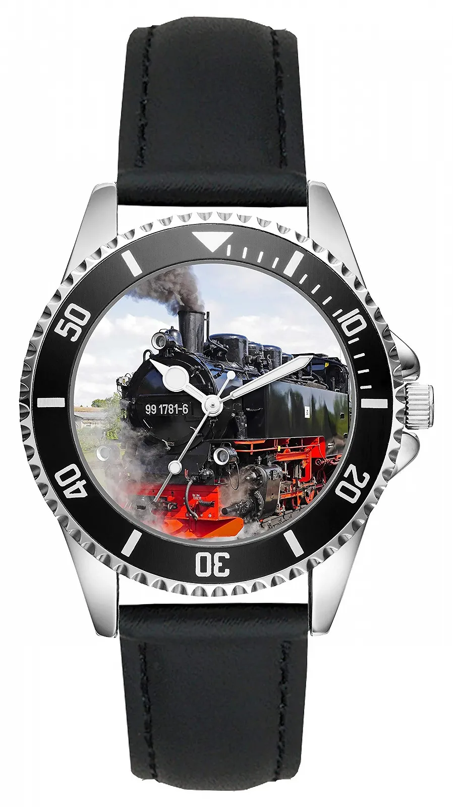 Годинник чоловічий KIESENBERG L-2796 Залізниця Паротяг Машиніст Потяга, фото №1